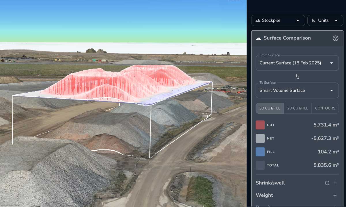 drone stockpile survey